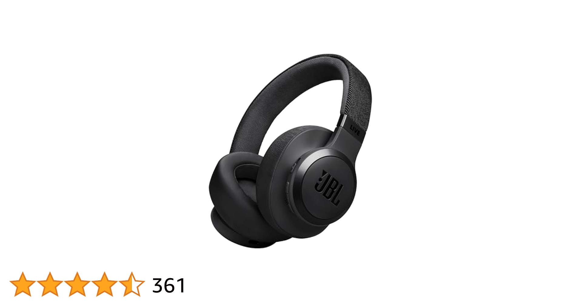 JBL LIVE 770 NC 黒 JBL Live 770NC Wireless Over-Ear Adaptive Noise Cancelling